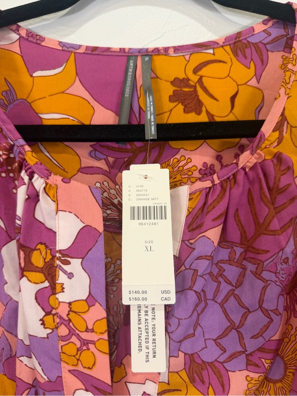 Anthropologie Somerset Mini Dress size XL NWT - Picture 5 of 7